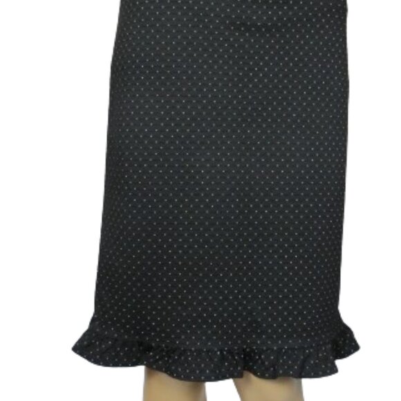 Max Studio Polka Dot Trumpet Skirt - Picture 1 of 9